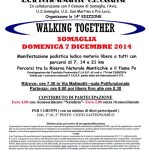 volantino camminata walking together 2014 a Somaglia (LO)