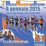 volantino mezza maratona sul brembo 2015